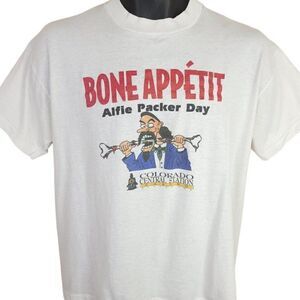 Alferd Packer T Shirt Vintage 90s Colorado Cannibal Bone Appetit Alfie Medium